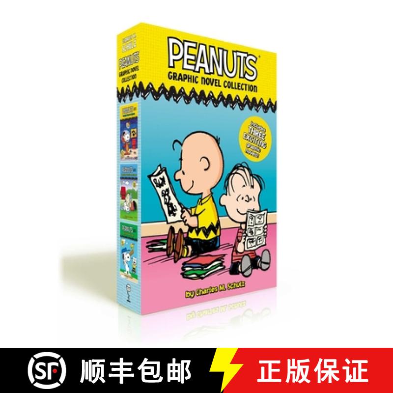 【3-4周达】Peanuts Graphic Novel Collection (Boxed Set): Snoopy Soars to Space; Adventures with Linus... [9781665940979]