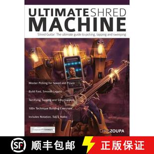 guide sweeping picking Shred The 9781911267850 Rock Gui... Ultimate Machine ultimate and tapping Play 3周达