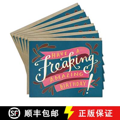 【3-4周达】Emily McDowell & Friends Freaking Amazing Birthday Card [9781642446715]