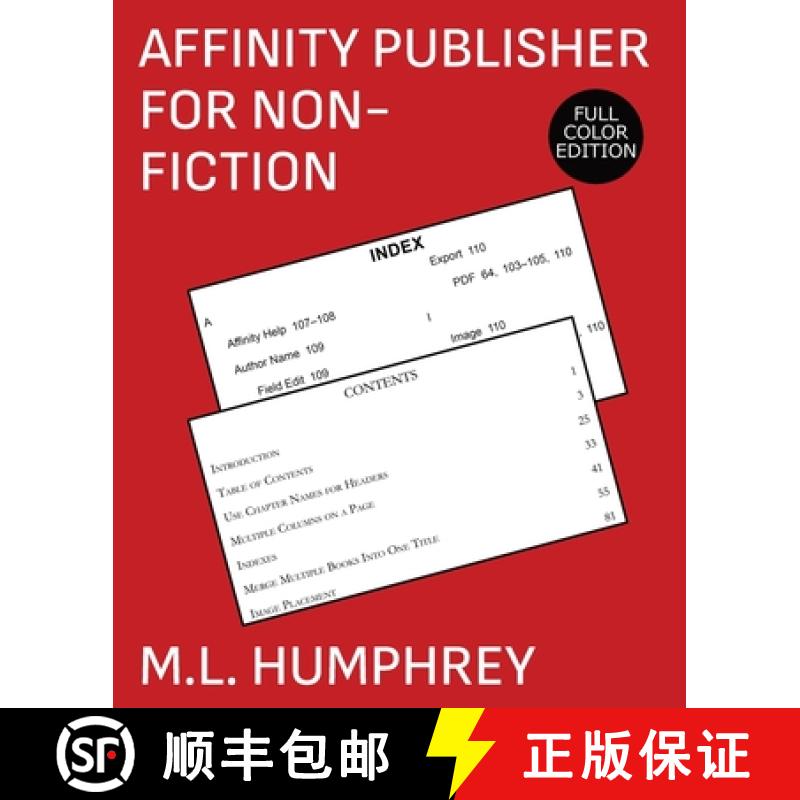 【3-4周达】Affinity Publisher for Non-Fiction: Full-Color Edition [9781637440711]