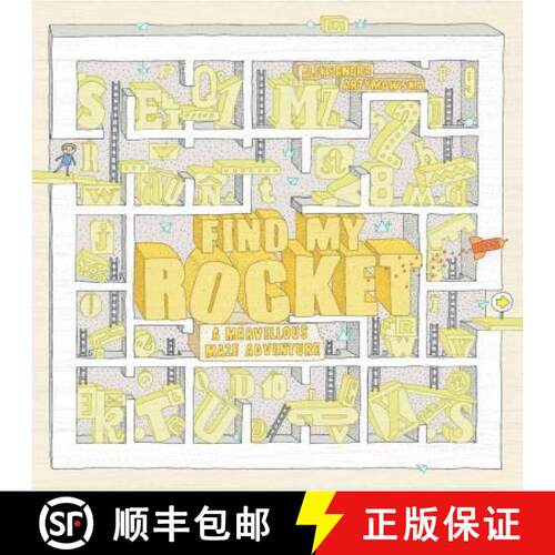 精装 Find My Rocket: A Marvellous Maze Adventure:A Marvellous Maze Adv [9781786273338]