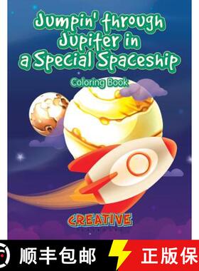 【3-4周达】Jumpin' through Jupiter in a Special Spaceship Coloring Book [9781683237730]