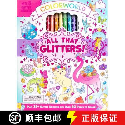 【3-4周达】ColorWorld: All That Glitters!: Plus 35+ Glitter Stickers and Over 30 Pages to Color! [9781667208329]