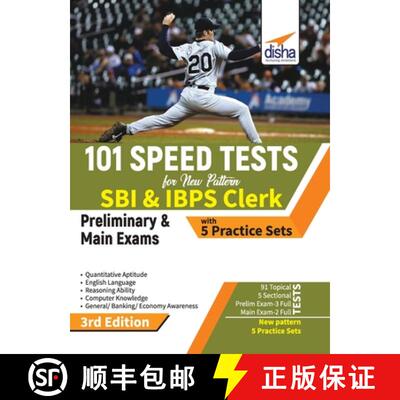 【3-4周达】101 Speed Tests for New Pattern SBI & IBPS Clerk Preliminary & Main Exams with 5 Practice ... [9789387421448]