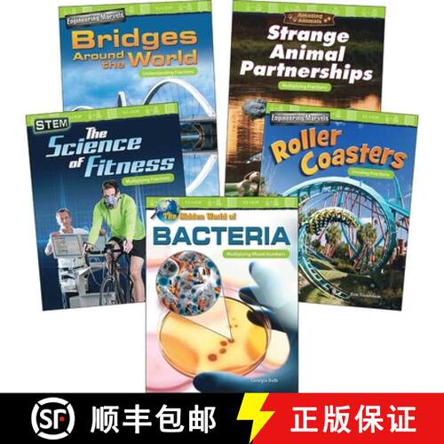 预订 Multiplying & Dividing Fractions: Grades 4-5 (5-Book Set) [9781643357997]