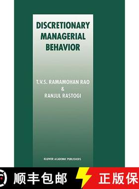 【3-4周达】Discretionary Managerial Behavior [9780792380160]