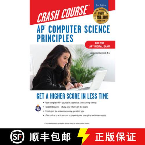 【3-4周达】Ap(r) Computer Science Principles Crash Course, for the 2021 Exam, 2nd Ed., Book + Online:... [9780738612652]