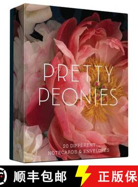 【3-4周达】Pretty Peonies: 20 Different Notecards and Envelopes [9781452145051]