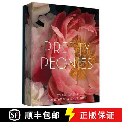 【3-4周达】Pretty Peonies: 20 Different Notecards and Envelopes [9781452145051]