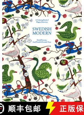 【3-4周达】Swedish Modern: Estrid Ericson, Josef Frank, and Svenskt Tenn: A Coloring Book of Magical ... [9780500293294]