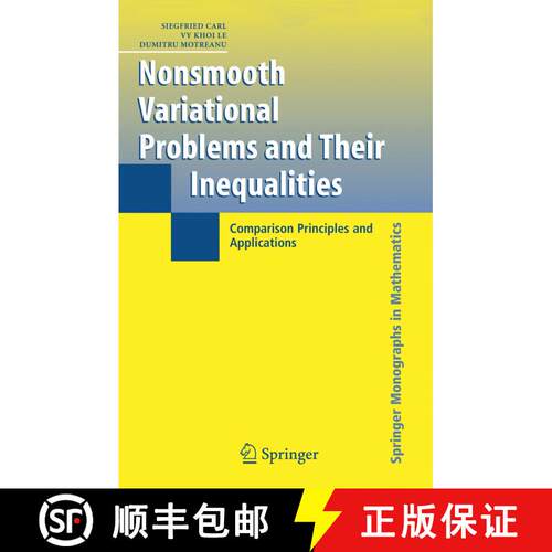 【3-4周达】精装 Nonsmooth Variational Problems and Their Inequalities: Comparison Principles and Appl... [9780387306537]