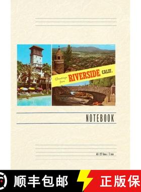 预订 Vintage Lined Notebook Greetings from Riverside, California [9798385402663]