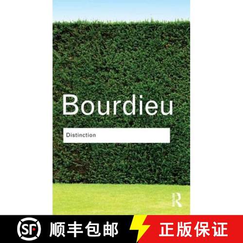 【3-4周达】Distinction: A Social Critique of the Judgement of Taste [9781138835078]