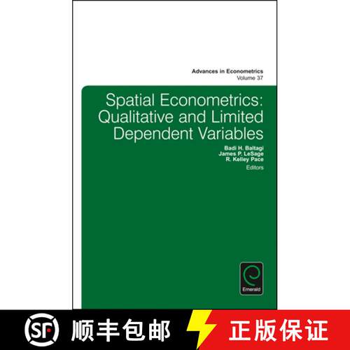 【3-4周达】精装 Spatial Econometrics – Qualitative and Limited Dependent Variables [9781785609862]