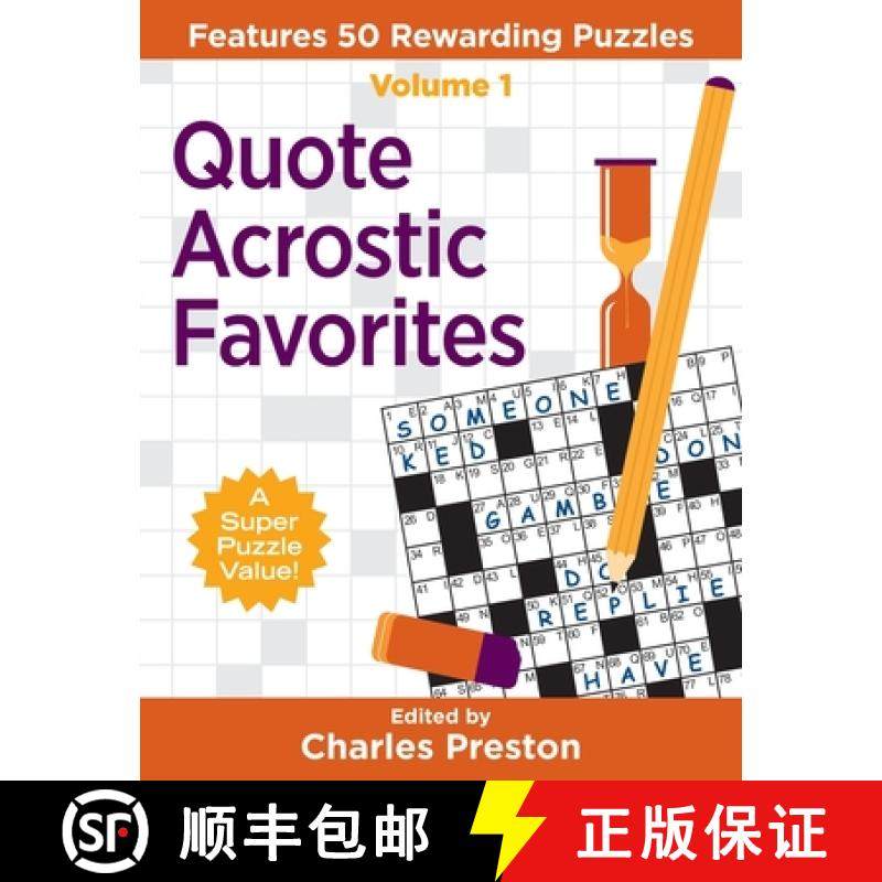 【3-4周达】Quote Acrostic Favorites: Features 50 Rewarding Puzzles [9780998832234]