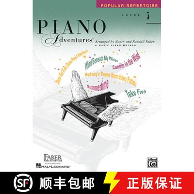 【3-4周达】Piano Adventures: Popular Repertoire Book Level 5 Piano Sheet Music for Students Faber Pia... [9781616773236]