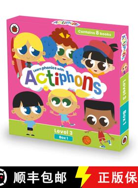 Actiphons Level 3 Box 1: Books 1-8 : Learn phonics and get active with Actiphons! [9780241488737]