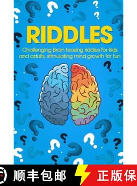 预订 Riddles: Challenging Brain Teasing Riddles For Kids And Adults, Stimulating Mind Growth For Fun [9780648540779]