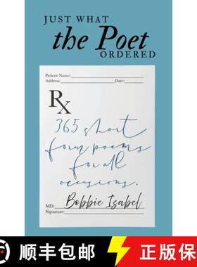 预订 Just What the Poet Ordered [9781961045286]