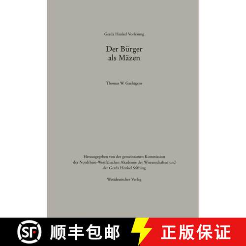 【3-4周达】Der Bürger als Mäzen [9783531119694]