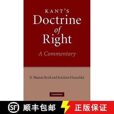 【3-4周达】精装 Kant's Doctrine of Right : A Commentary [9780521196642]