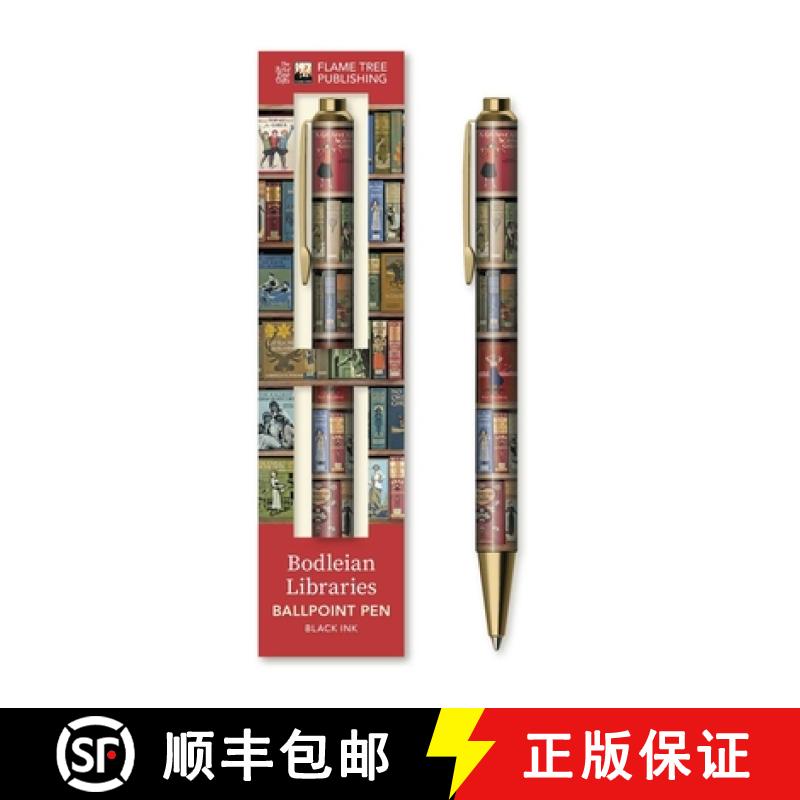 【2-3周达】Bodleian Libraries: High Jinks Bookshelves Boxed Decorative Ballpoint Pen [9781835621936]