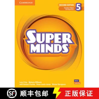 【3-4周达】Super Minds Level 5 Teacher's Book with Digital Pack British English [9781108909372]