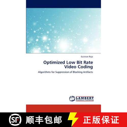 预订 Optimized Low Bit Rate Video Coding [9783845440910]