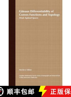 【3-4周达】Gateaux  Differentiability Of Convex Functions Andtopology Volume 18 [Wiley数学] [9780471168225]