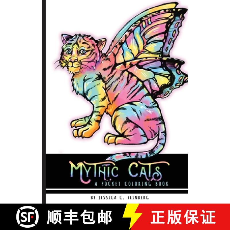 【2-3周达】Mythic Cats Pocket Coloring Book [9781648711909]