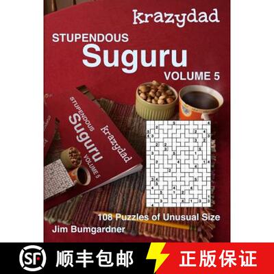 【3-4周达】Krazydad Stupendous Suguru Volume 5: 108 Puzzles of Unusual Size [9781946855275]