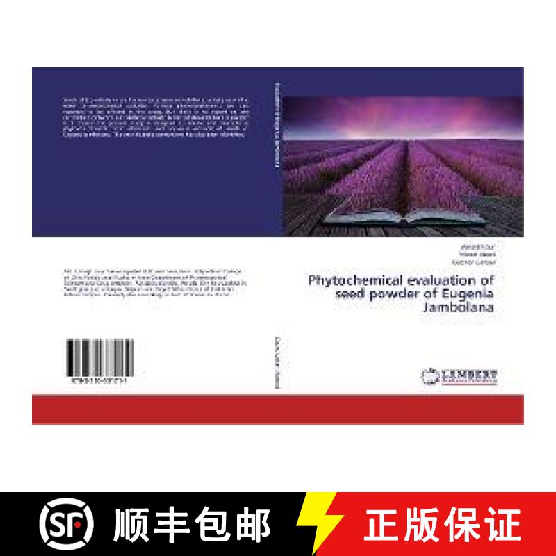 预订 Phytochemical evaluation of seed powder of Eugenia Jambolana [9783330331211]