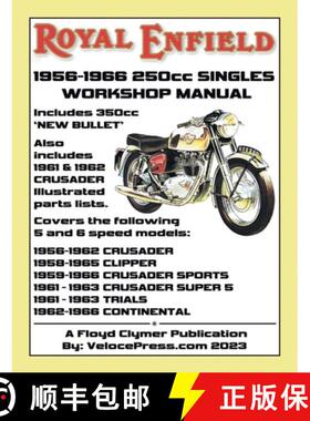 【3-4周达】ROYAL ENFIELD 1956-1966 250cc CRUSADER SERIES & 350cc 'NEW BULLET' FACTORY WORKSHOP MANUAL... [9781588502841]