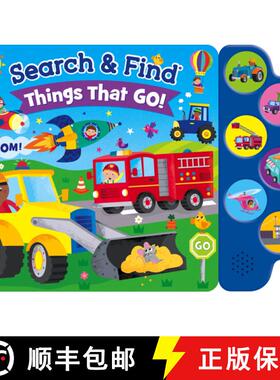 预订 Search & Find: Things That Go (6-Button Sound Book) [9781638544647]