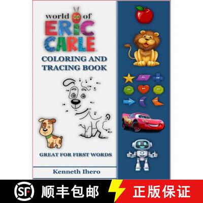 【3-4周达】World of Eric Carle, Coloring And Tracing Book - Great For First Words [9781471097188]