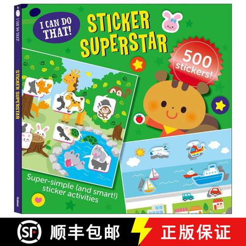 【3-4周达】I Can Do That! Sticker Superstar: An At-home Play-to-Learn Sticker Workbook with 500 Stick... [9784056210514]