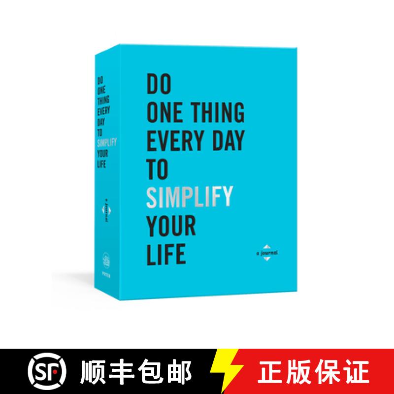 【3-4周达】Do One Thing Every Day to Simplify Your Life: A Journal [9780593232941]