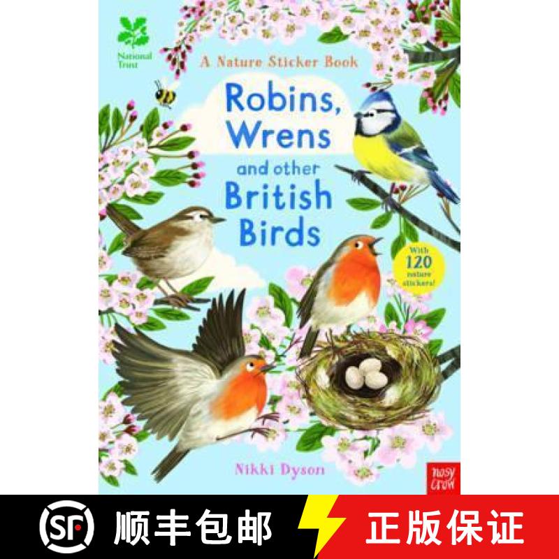【2-3周达】National Trust: Robins, Wrens and other British Birds [9780857639301]