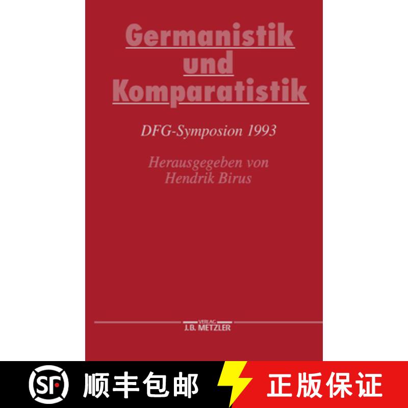 【3-4周达】Germanistik Und Komparatistik: Dfg-Symposion 1993 [9783476013040]