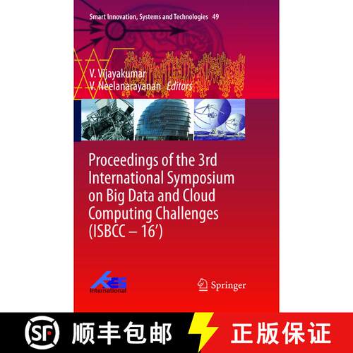 【3-4周达】Proceedings of the 3rd International Symposium on Big Data and Cloud Computing Challenges ... [9783319807867]