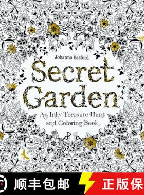 预订 秘密花园 Secret Garden: An Inky Treasure Hunt and Coloring Book [9781780671062]