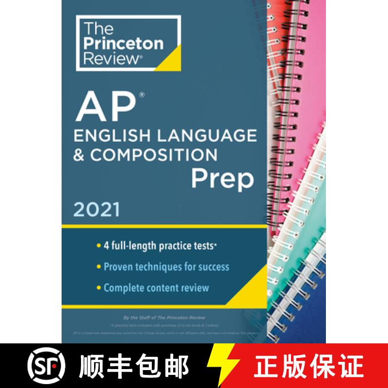Princeton Review AP English Language & Composition Prep, 2021: 4 Practice Tests + Complete Content Re... [9780525569527]
