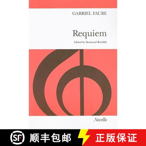 【3-4周达】Requiem Vocal Score, Opus 48: For Soprano & Baritone Soli, SATB & Orchestra [9780853604082]