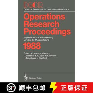 17. 4周达 Papers 17th der Jahrestagung Vorträge DGOR Meeting Annual 9783540513322 1988 the