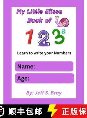 【3-4周达】My Little Elissa Book of 123s [9798991485456]
