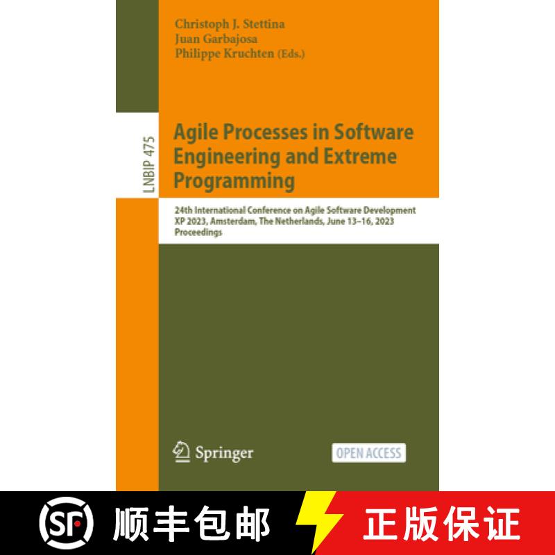 【3-4周达】Agile Processes in Software Engineering and Extreme Programming: 24th International Confer... [9783031339752]
