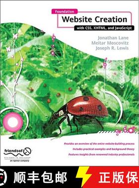 【3-4周达】Foundation Website Creation with CSS,XHTML,and JavaScript: Design with CSS, XHTML, and AJAX [9781430209911]