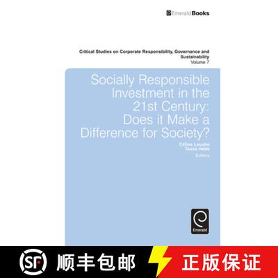 【3-4周达】精装 Socially Responsible Investment in the 21st Century: Does it Make a Difference for So... [9781783504671]