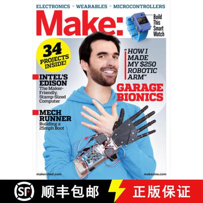 【3-4周达】Make: Volume 43: Wearables [9781457183867]