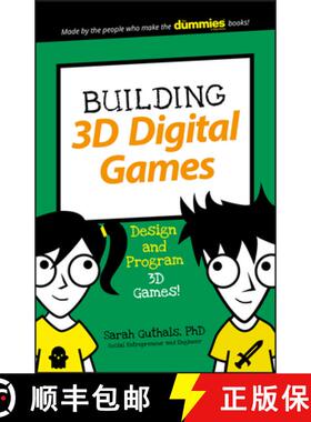【3-4周达】Building 3D Digital Games [Wiley儿童] [9781119453475]